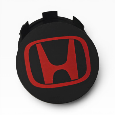 Ковпачки (заглушки) в диски чорні з червоним Honda 69\64,6мм, 44742-TS6-H003